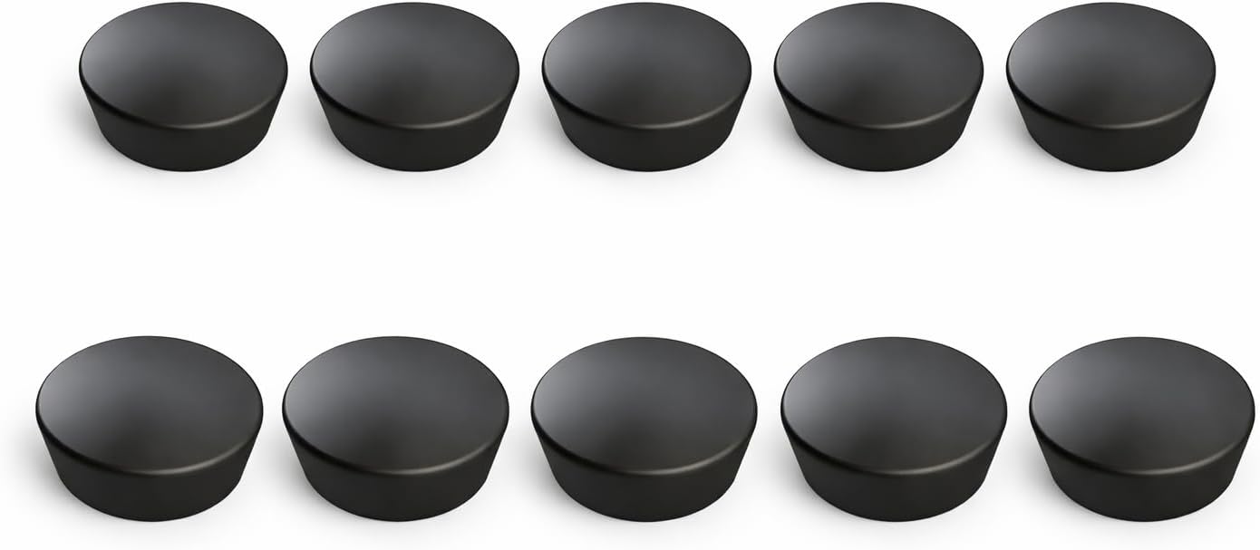Imanes redondos de neodimio 7/8 pulgadas paquete de 10 con tapa plástica biselada para pizarras blancas armarios refrigeradores