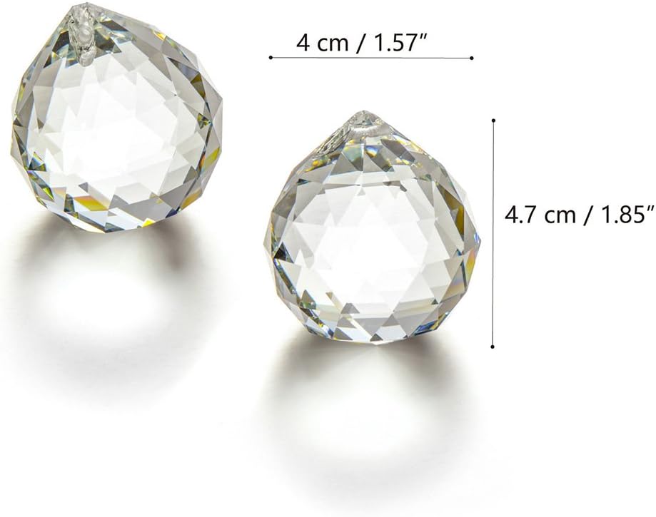 Prisma bola cristal decorativa para lámpara 10 pzas