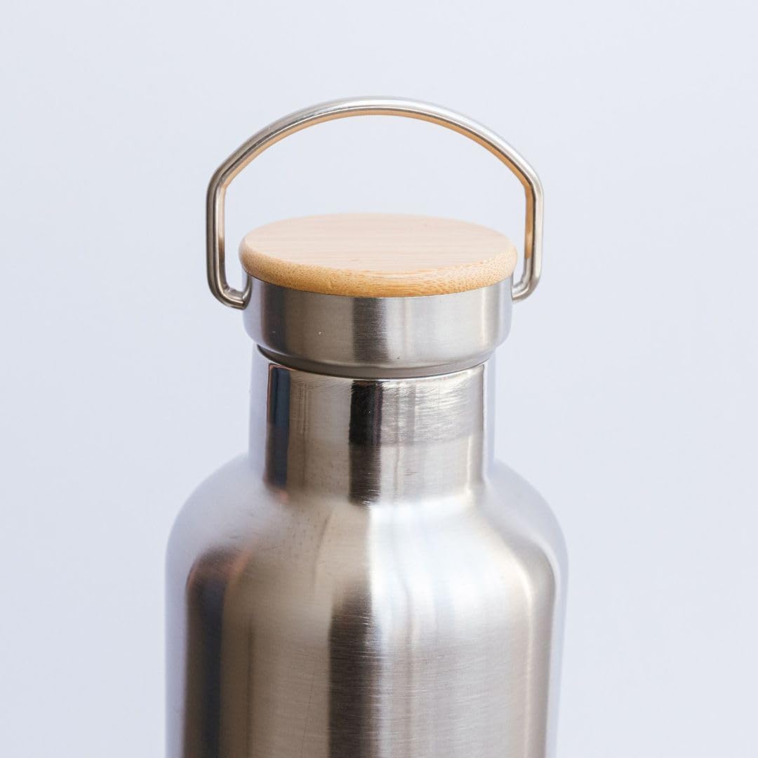 Botella agua acero inox 1L con frecuencias cuánticas