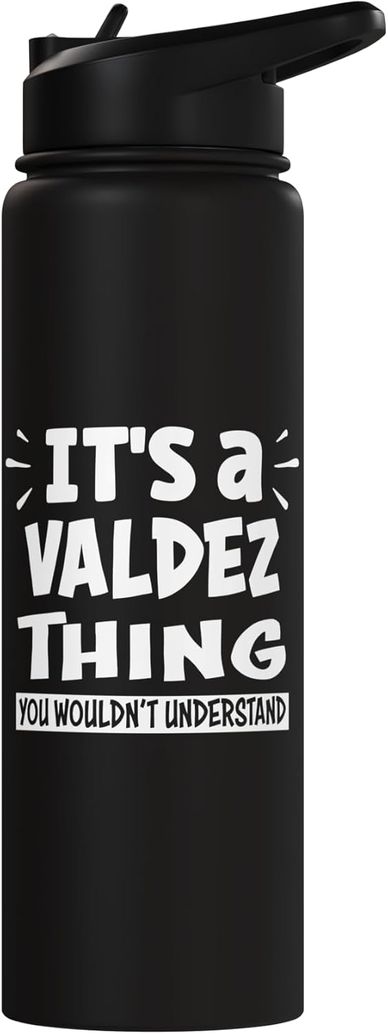 Botella de agua acero inoxidable aislada Valdez Trip Lover