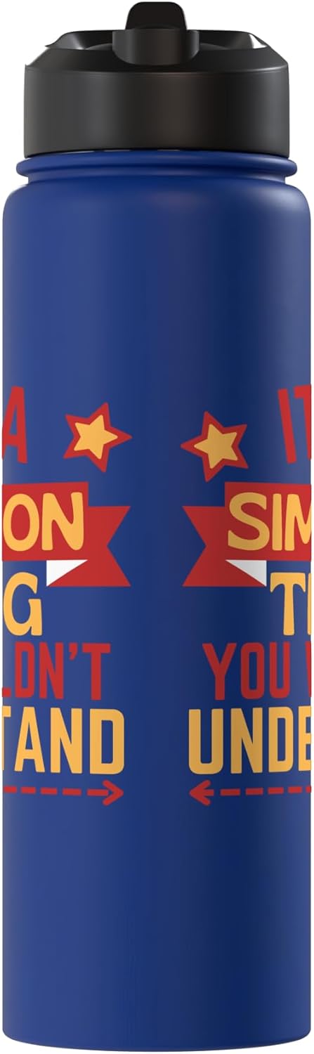 Botella de agua aislada de acero inoxidable simpson