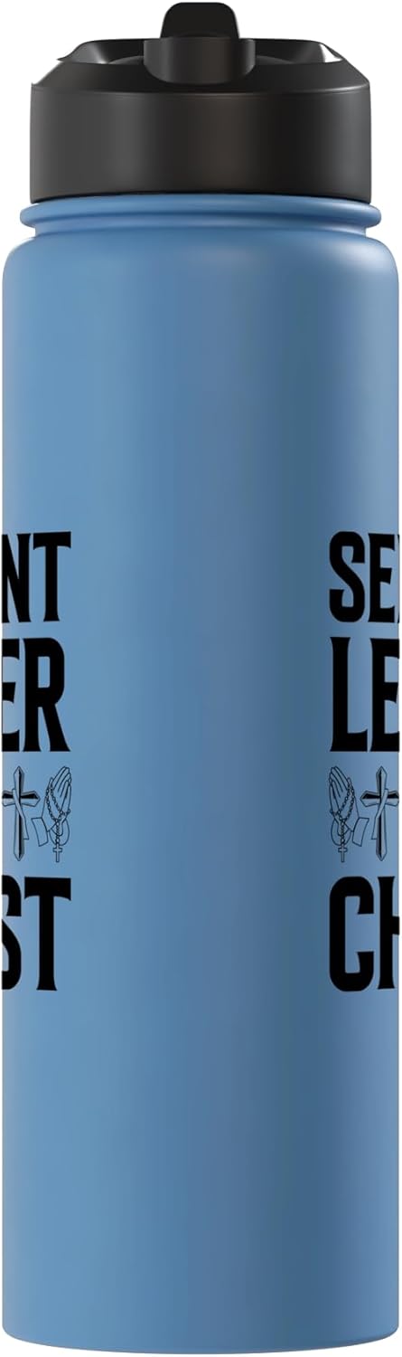 Botella agua acero inox aislada para ministerio cristiano