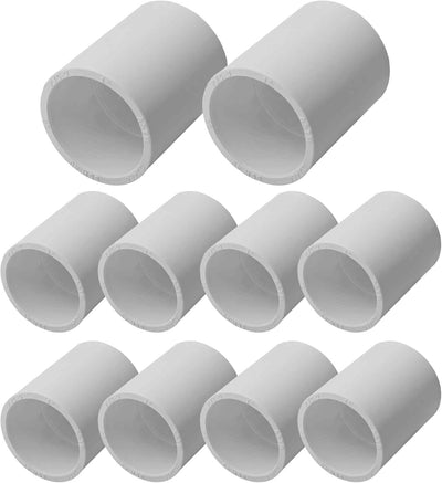 10 Conectores PVC SCH40 1pulg Enchufe x Zócalo