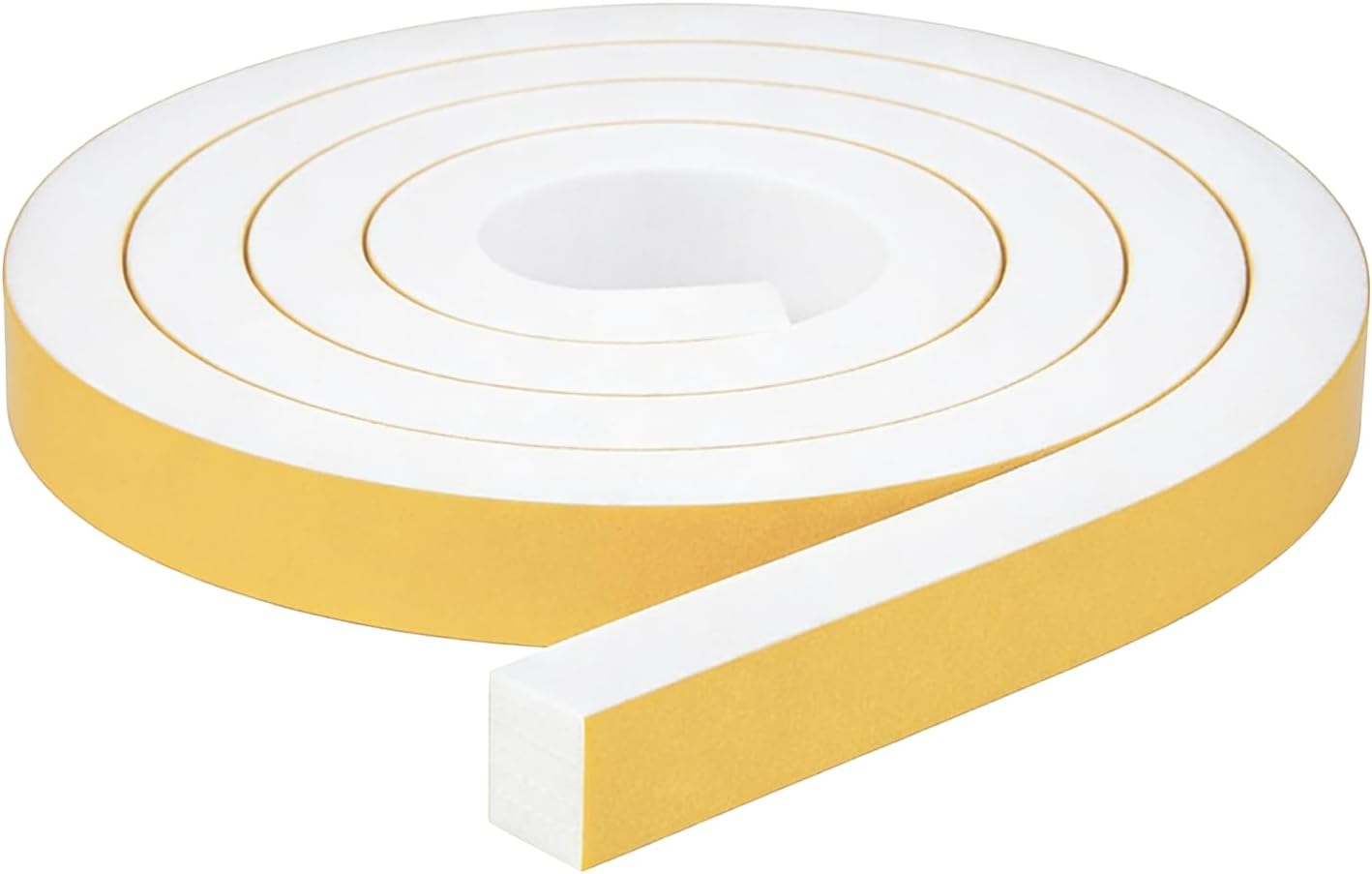 Cinta espuma autoadhesiva 1x1 pulg 6.5ft para ventanas y puertas