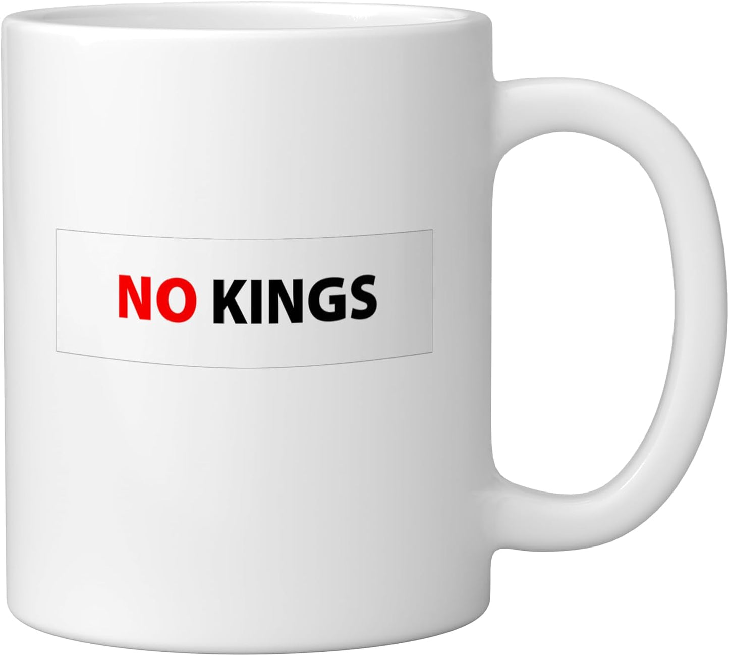 Taza Cerámica Blanca No Kings