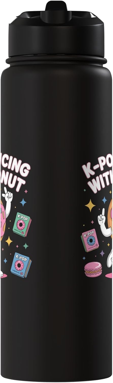 Botella de agua acero inoxidable aislada Kpop