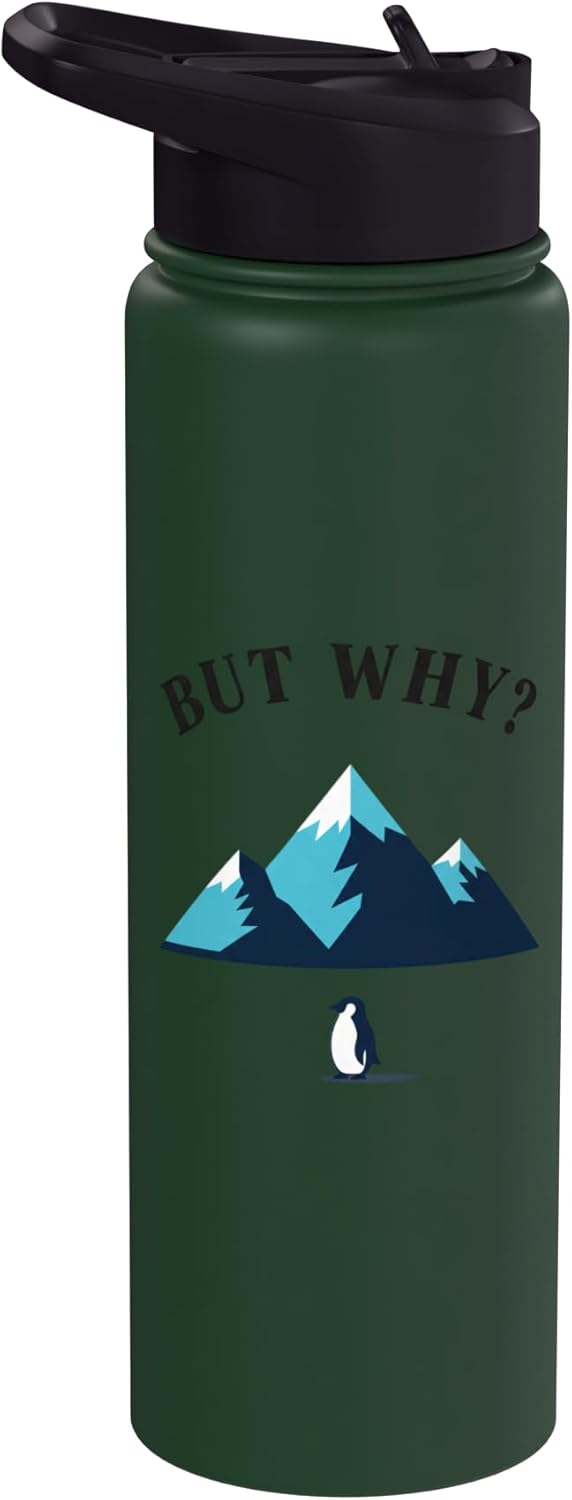 Botella agua acero inox aislada con dibujos