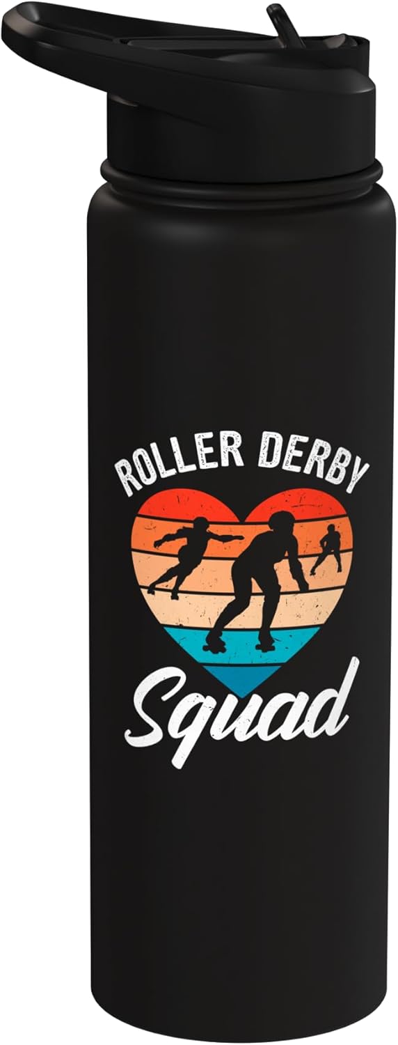 Botella de agua aislada acero inoxidable para patinaje en rink
