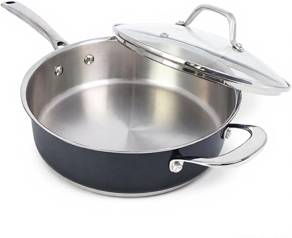 Sartén sin níquel 10.5pulg acero inox apta inducción