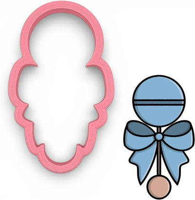 Cortador de galletas para baby shower fabricado en EE.UU. mediano 4.5 pulgadas