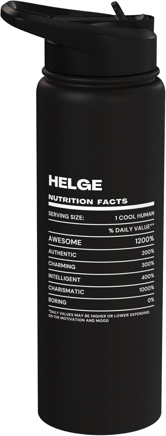 Botella agua acero inox aislada Helge