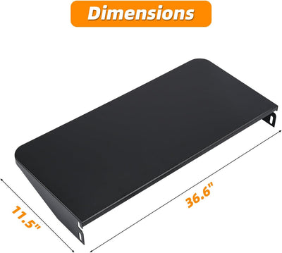 Estante frontal plegable para parrilla Traeger 36.6x11.5pulg Negro