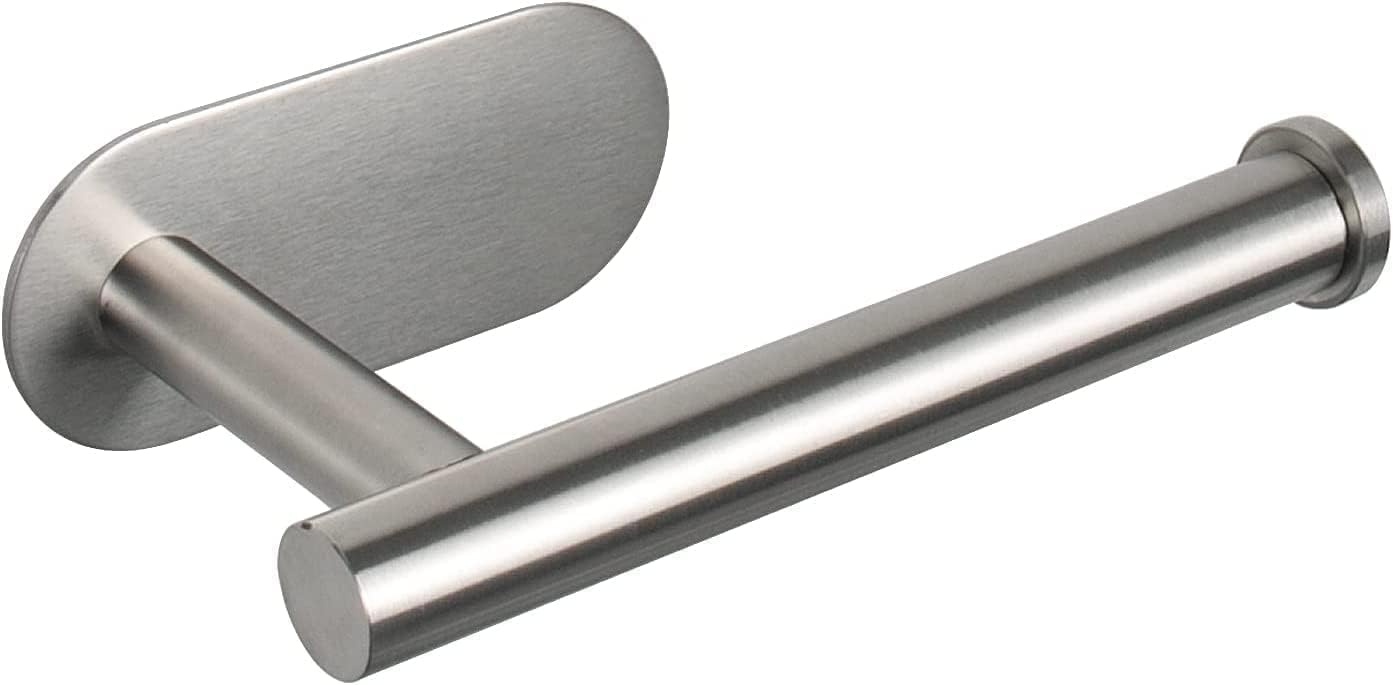 Soporte papel higiénico acero inox autoadhesivo baño cocina