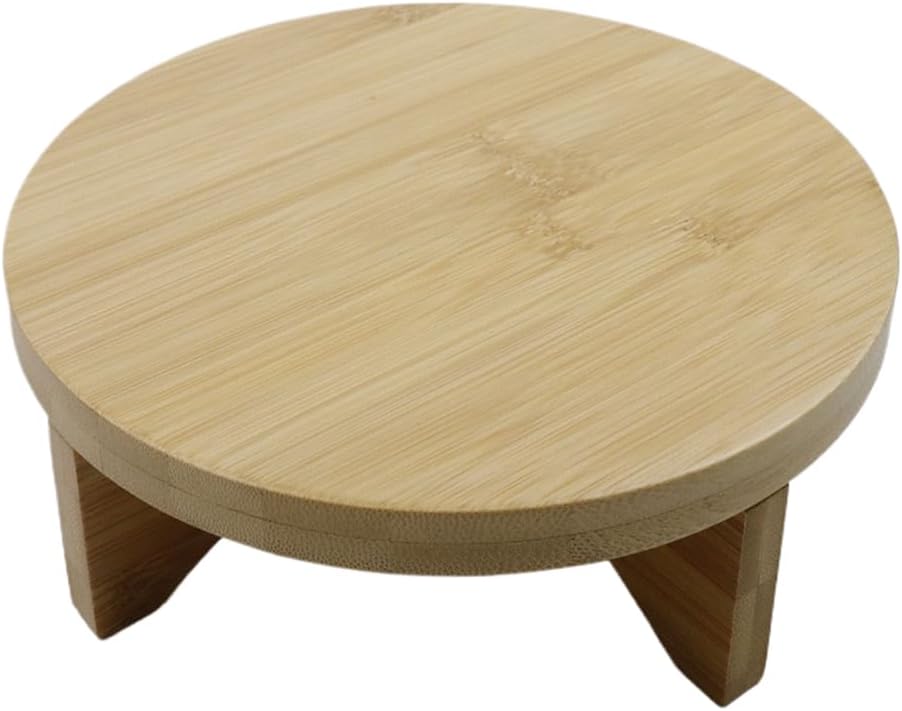 Soporte madera sólida 4.45pulg para plantas mini decoración mesa