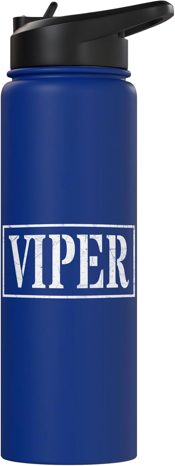 Botella de agua aislada F-16 Viper Crew Aviation Pride