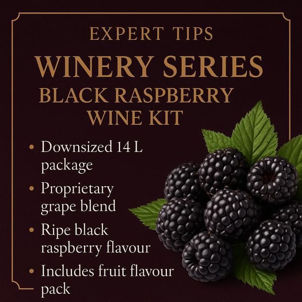 Kit de vino serie Winery Frambuesa Negra