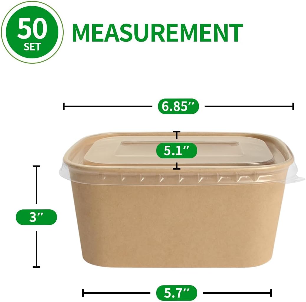 Contenedores papel 16oz y 35oz comida