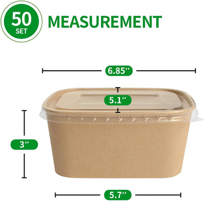 Contenedores papel 16oz y 35oz comida