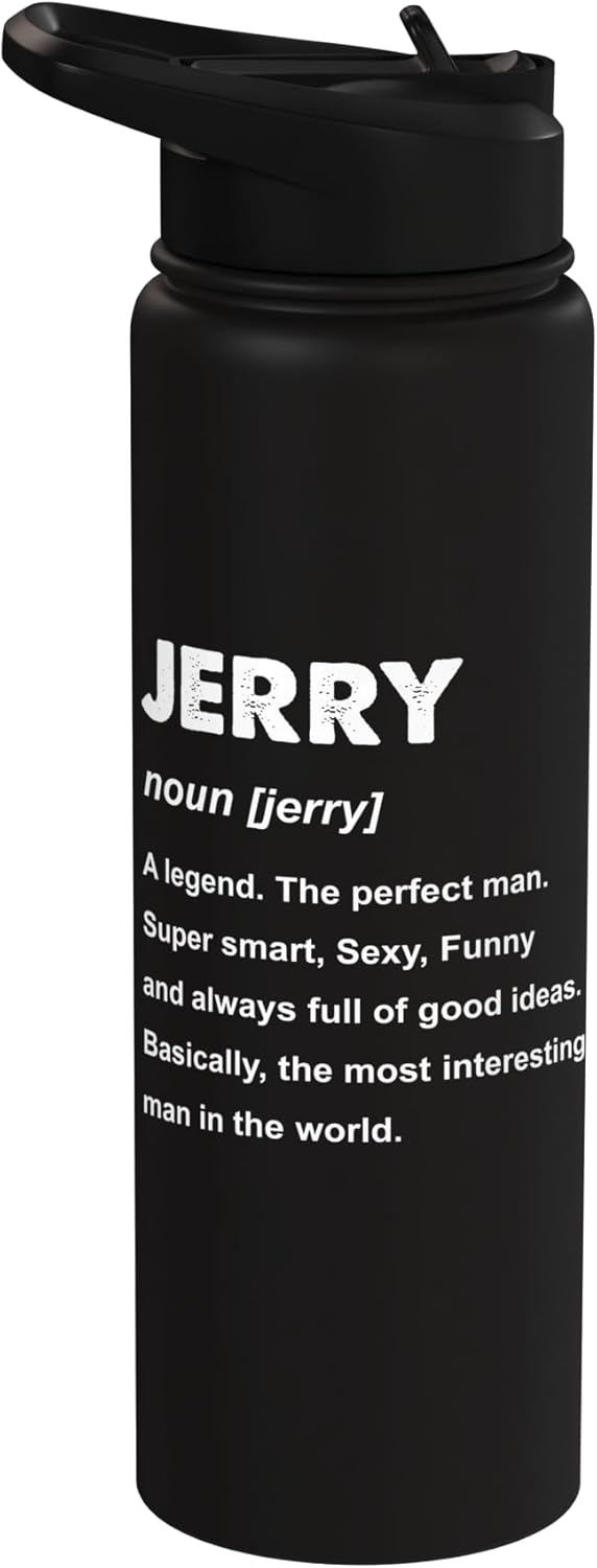 Botella agua acero inox aislada Jerry Name