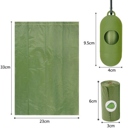 Rollos bolsas biodegradables perro 150 pzas a prueba fugas