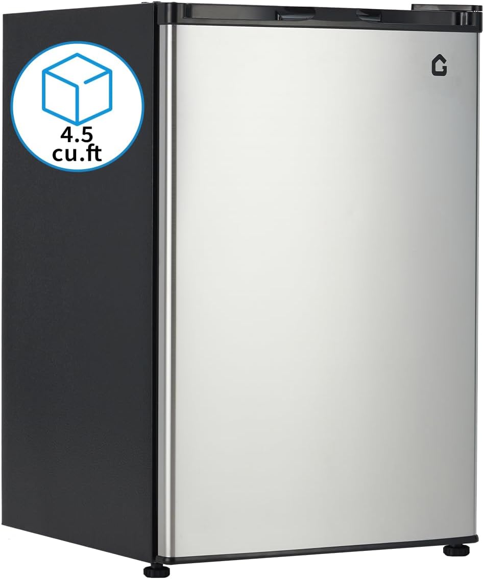 Mini refrigerador con congelador 4.5 pies cúbicos gran capacidad