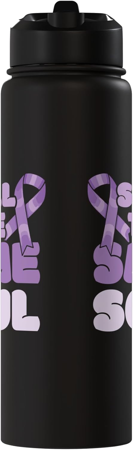 Botella agua acero inox aislada regalo mujer Alzheimer