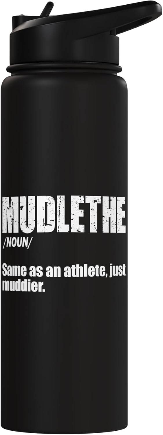 Botella agua acero inox aislada Mud Girl Run