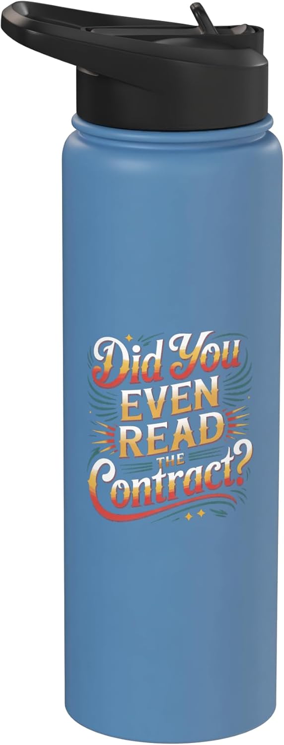 Botella de agua aislada acero inoxidable humor legal