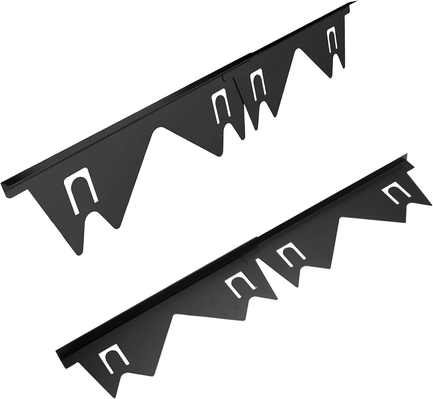 Set 2 fundas estufa acero inox retráctil 13.8-27.5pulg negro