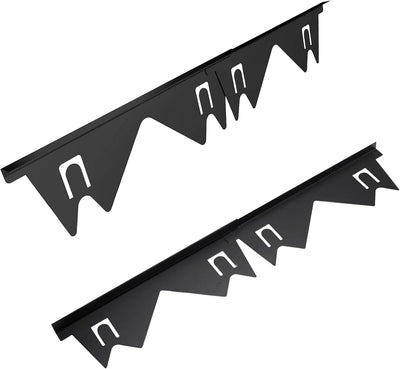 Set 2 fundas estufa acero inox retráctil 13.8-27.5pulg negro