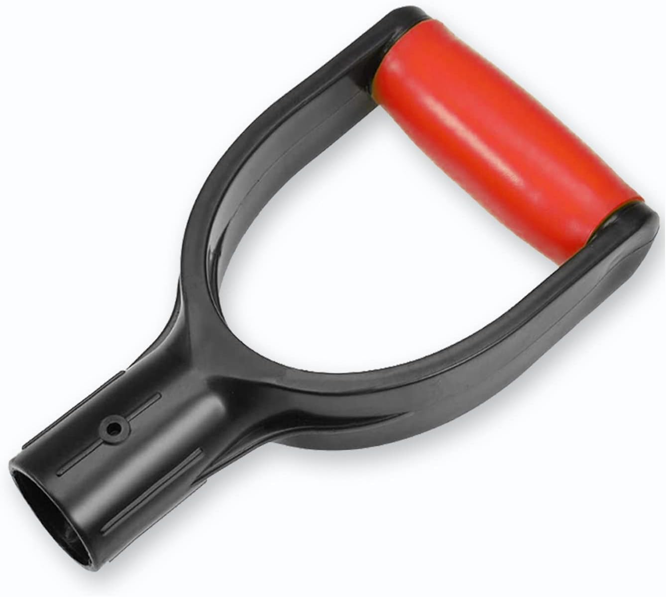 Mango pala plástico agarre D 32mm accesorio nieve y rastrillo rojo