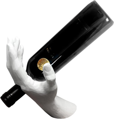 Soporte flotante para botella de vino elefante blanco decorativo