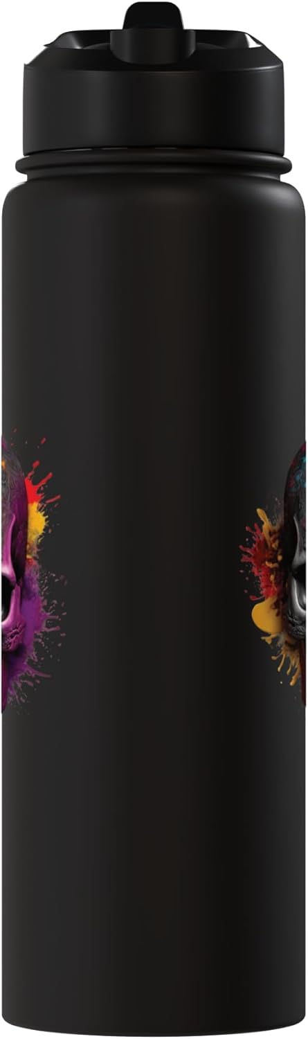 Botella agua acero inox con calavera