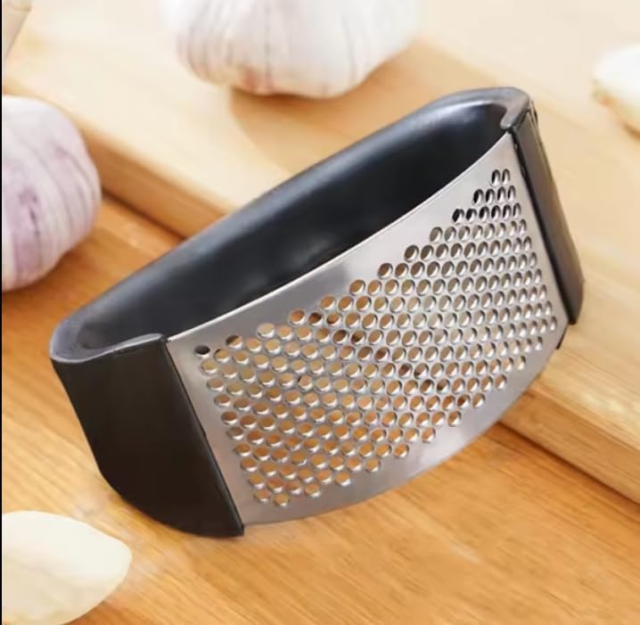 Prensa ajo acero inox resistente mango ergonómico