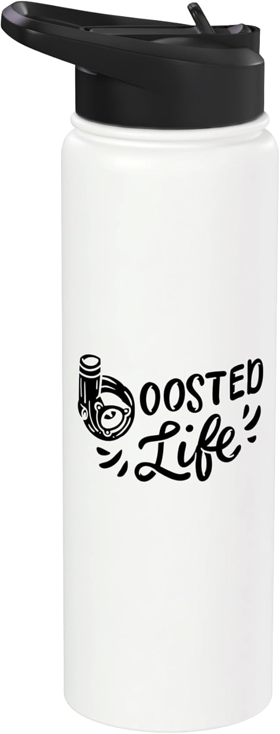 Botella de agua acero inoxidable aislada para amante del racing