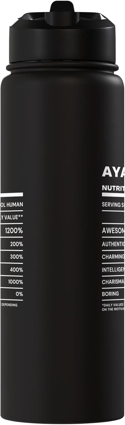 Botella de agua acero inoxidable aislada Ayano