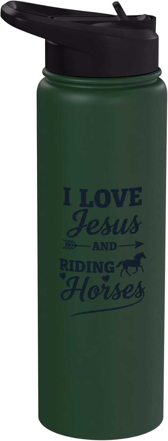 Botella agua acero inox aislada para mujer cristiana