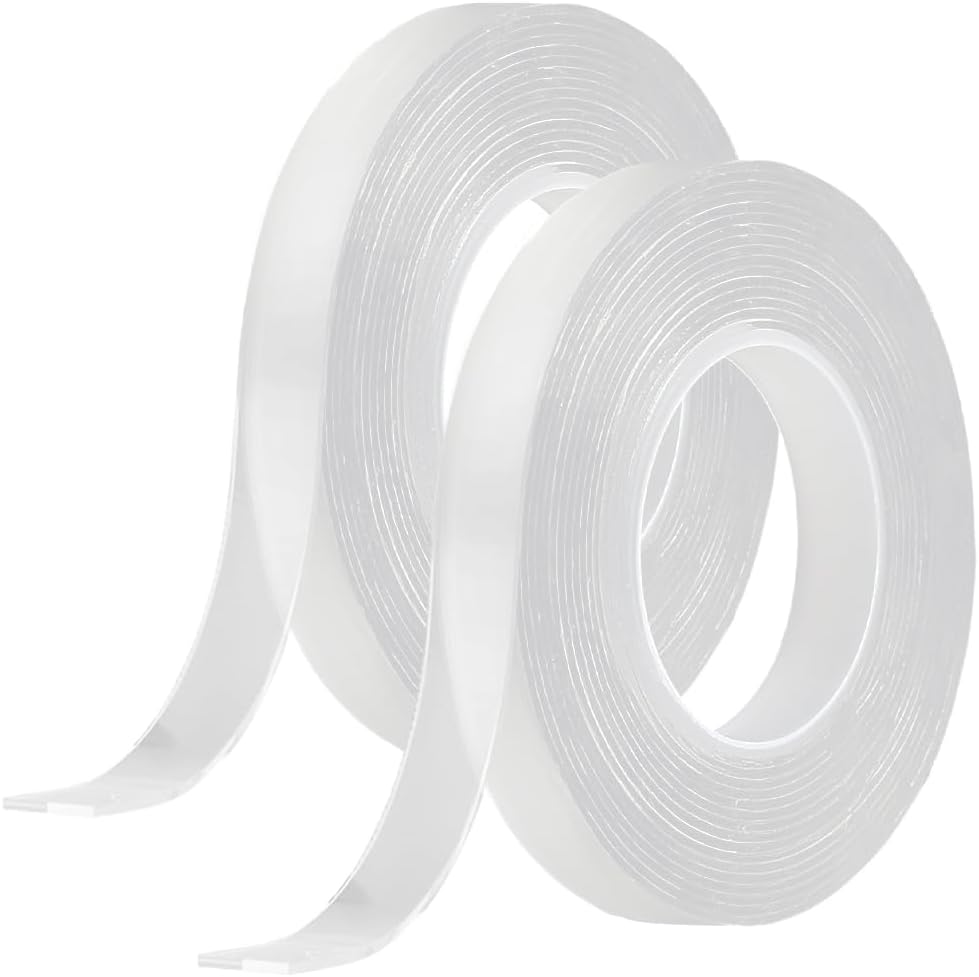 Cinta para cortinas 10ft doble cara transparente 1cm