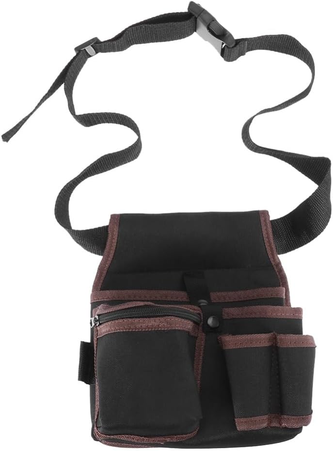 Bolsa herramientas poliéster cinturón ajustable múltiples bolsillos