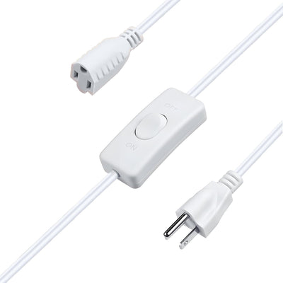 Cable extensión con interruptor 3 clavijas 9.84ft blanco