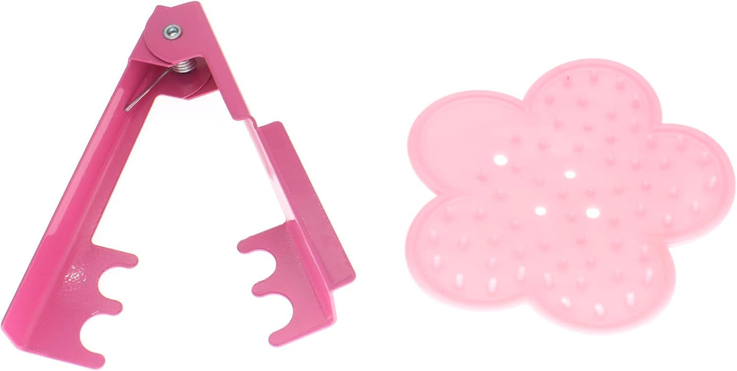 Juego herramientas pelar espinas tallo y hojas rosa