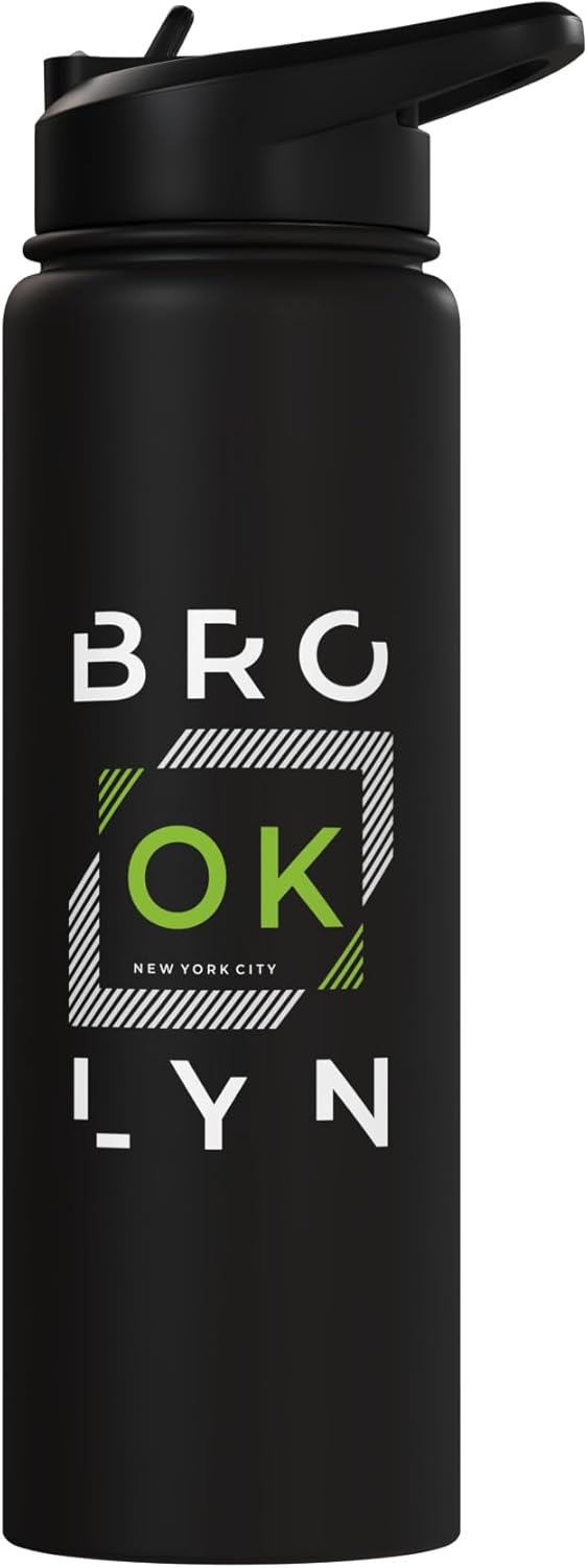 Botella agua acero inox aislada Brooklyn NYC