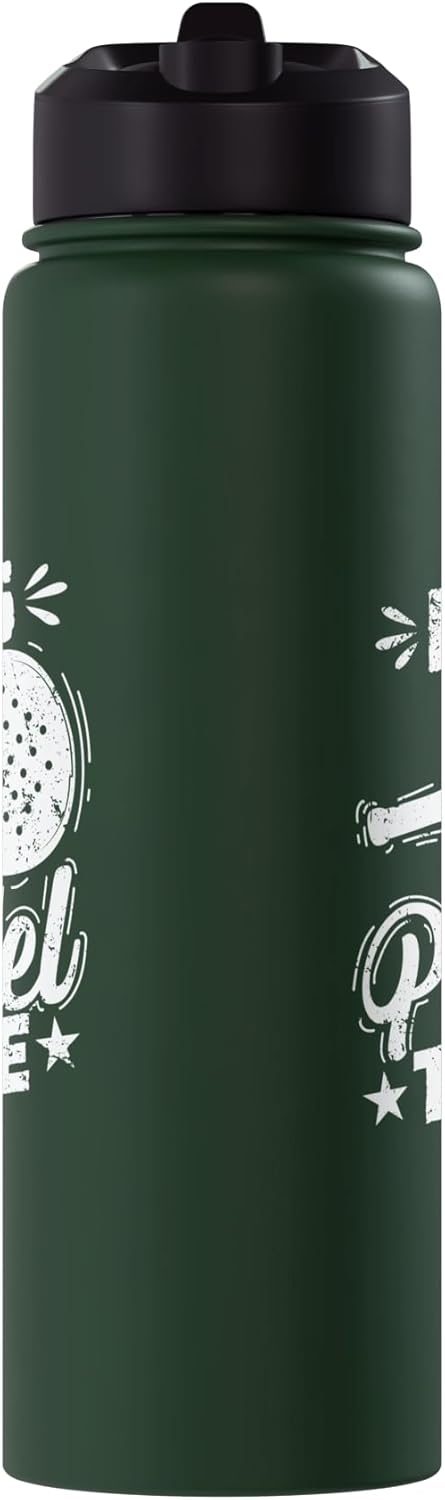 Bote de agua acero inoxidable aislado para padel