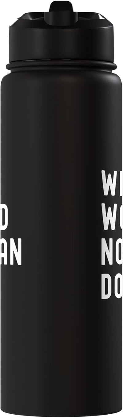 Botella agua acero inox aislada What Would Norman Do
