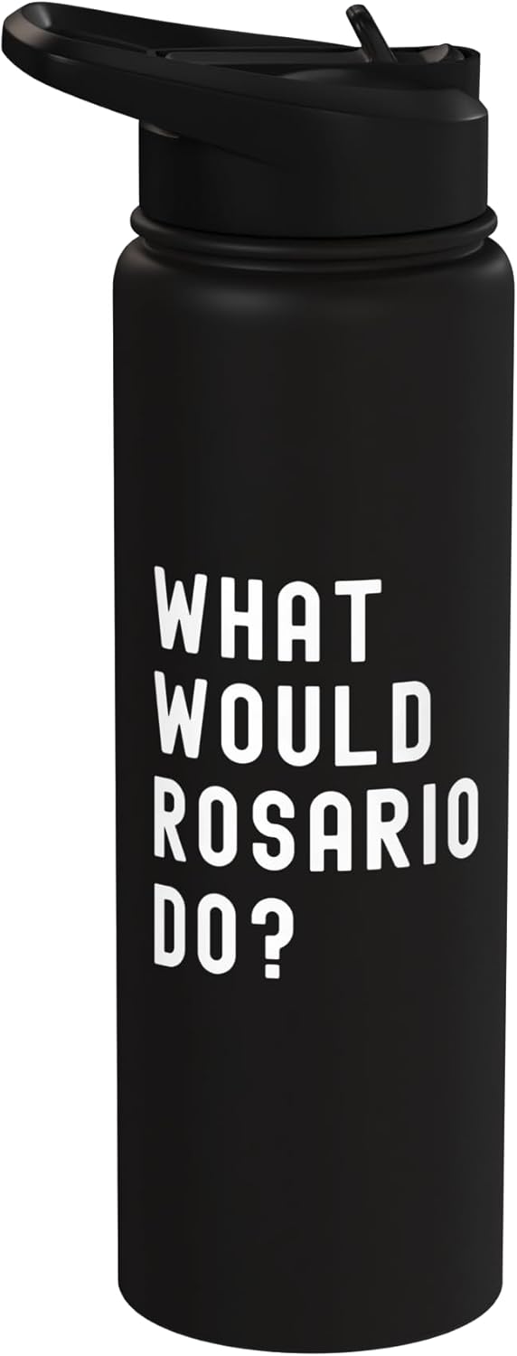 Botella agua aislada acero inox What Would Rosario Do