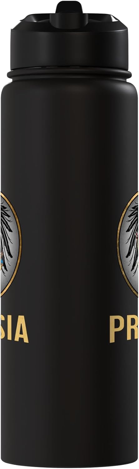 Botella de agua aislada de acero inoxidable Reino de Prusia