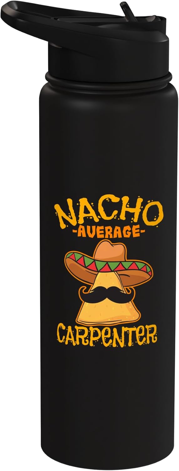 Botella de agua acero inoxidable aislada Cinco de Mayo