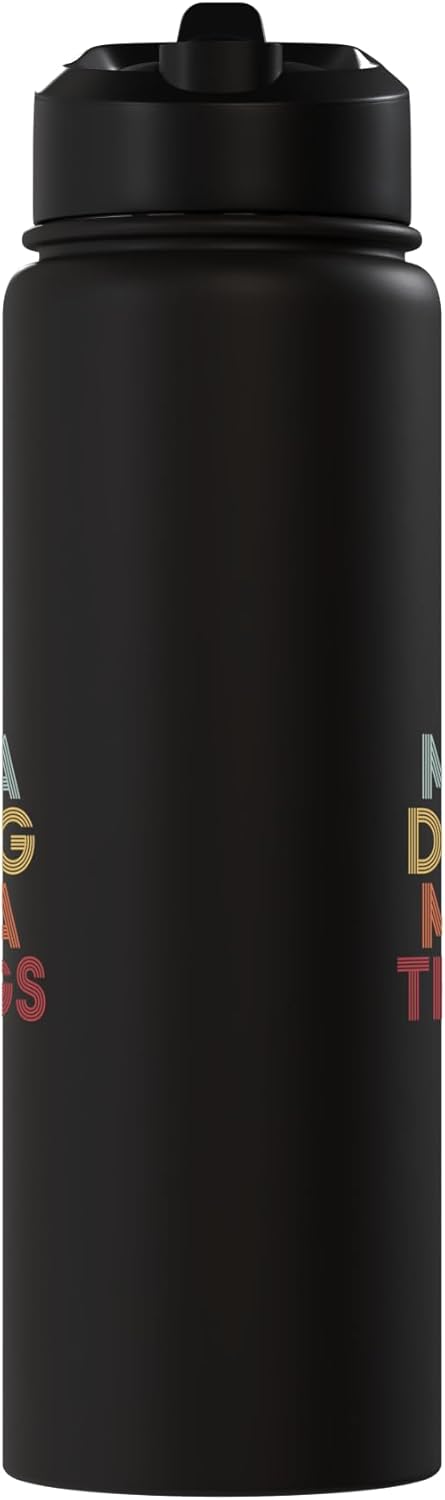 Botella agua acero inox personalizada nombre inicial