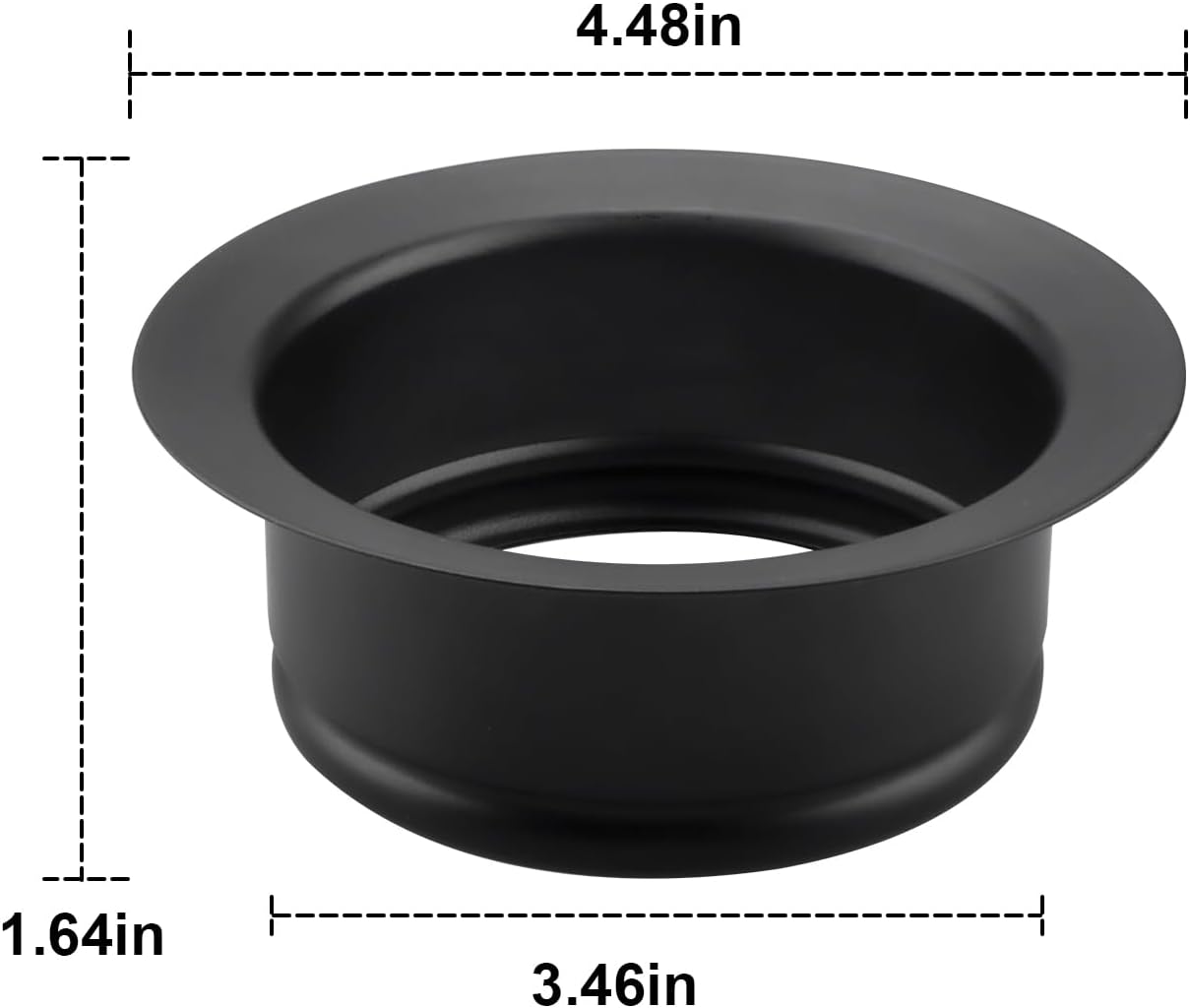 Brida fregadero InSinkErator universal acero inox negro mate