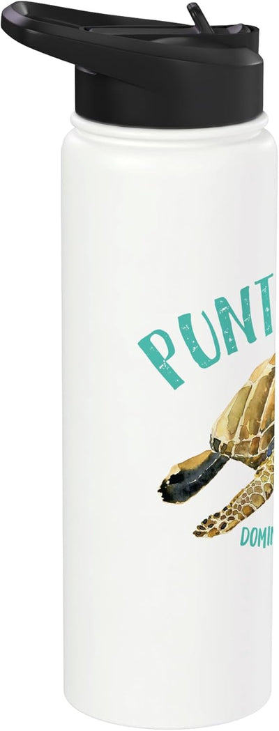 Bottella de agua acero inoxidable con diseño tortuga marina Punta Cana